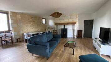 Télévision, cheminée