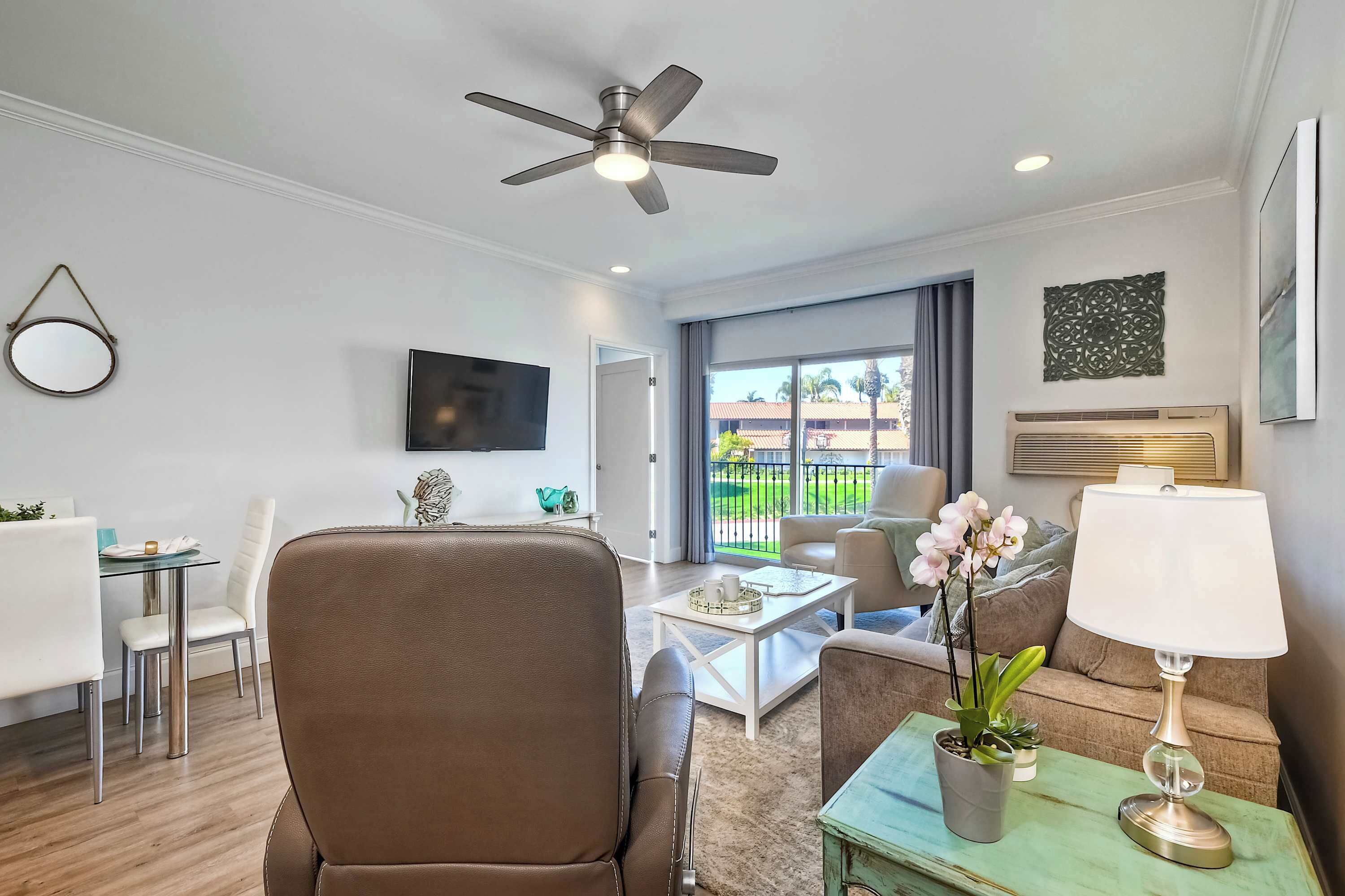 42-inch flat-screen TV with digital channels