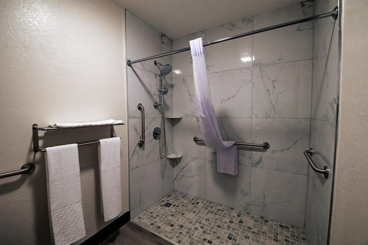 Standard Room, 1 Queen Bed, Accessible, Non Smoking | Premium bedding, down comforters, memory foam beds, desk