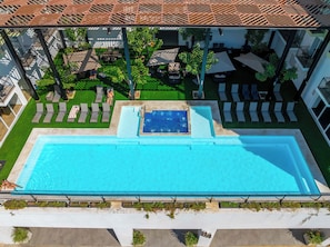 A heated pool
