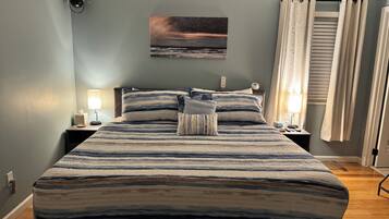 4 slaapkamers, een strijkplank/strijkijzer, wifi, beddengoed