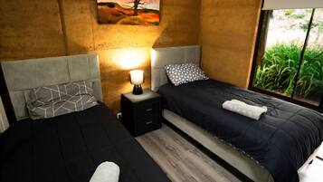 3 habitaciones, cuna de viaje, wifi gratis y ropa de cama