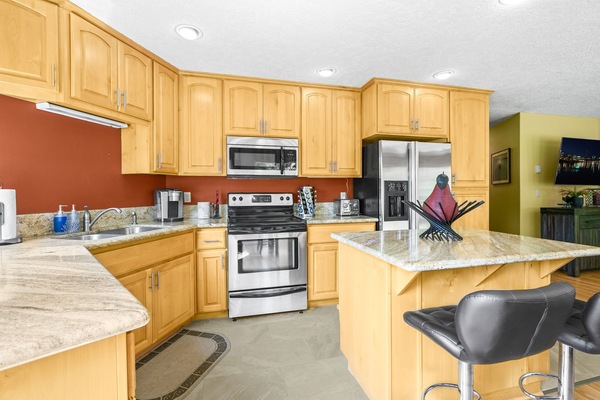 Microwave, oven, stovetop, dishwasher