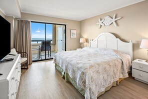 3 bedrooms, iron/ironing board, free WiFi, bed sheets - Sea Pointe 702: End unit with endless shoreline views, overlooking sought-after Cherry Grove Point. (North Myrtle Beach)