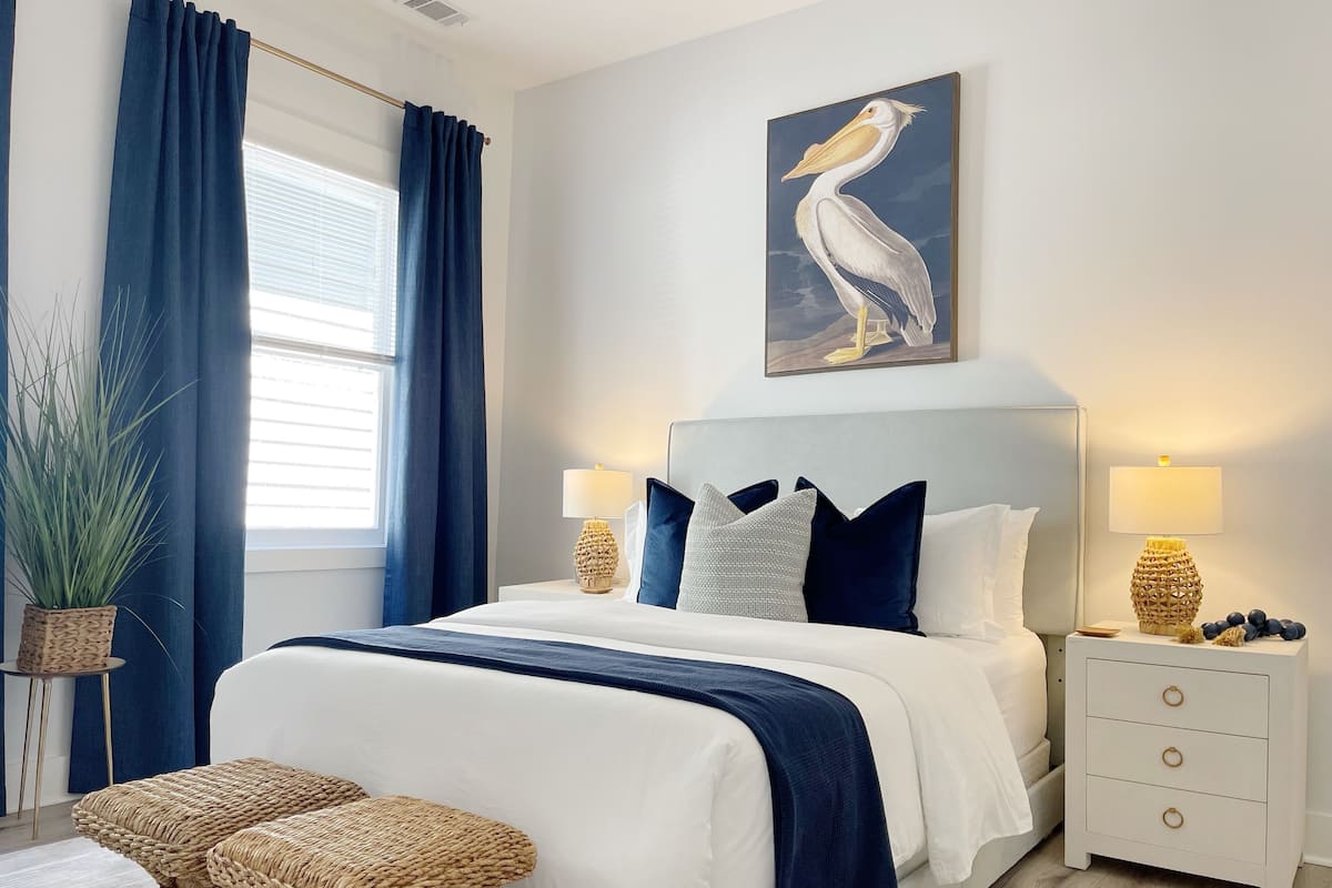 Design appartement, 2 slaapkamers, niet-roken, balkon | Verduisterende gordijnen, een strijkplank/strijkijzer, gratis wifi