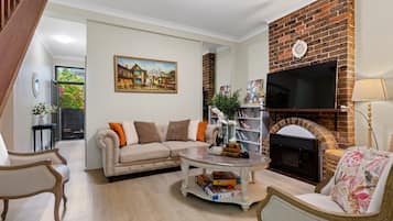Smart TV, table football, books, stereo