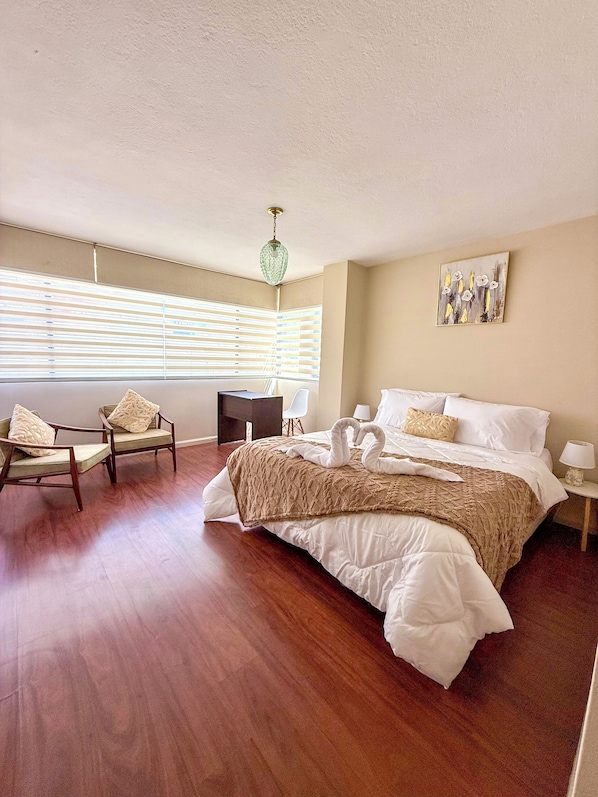 Desk, iron/ironing board, free WiFi, bed sheets