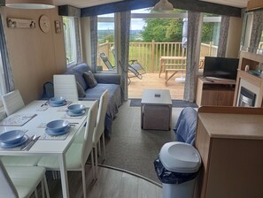 Fernseher, Kamin