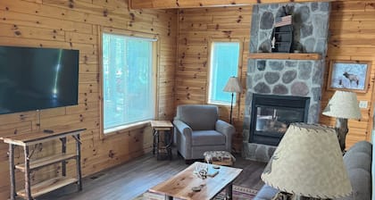 Golf Course Chalet Sleeps 10 Near Lakes 4-Season Northern MI