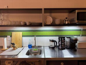 Microwave, oven, stovetop, paper towels