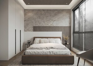 Appartamento Executive, 3 camere da letto, balcone, vista città | Vista dalla camera