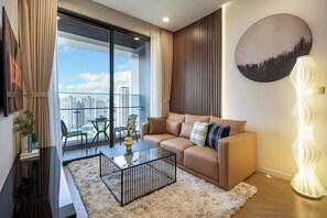 Leilighet – deluxe, 2 soverom, balkong, byutsikt | Utsikt fra rommet