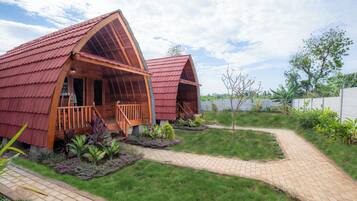 Bungalow, vista al jardín | Vista al jardín