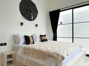 Egyptian cotton sheets, premium bedding, in-room safe, laptop workspace - The Raw 1 Bingin (Pecatu)