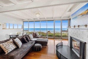 TV, fireplace, DVD player