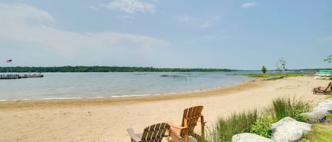 Vlak bij het strand