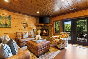 TV, lareira, videogames, escritórios