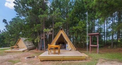 Summer Glamping on Lake Livingston