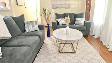 Smart-tv och eldstad