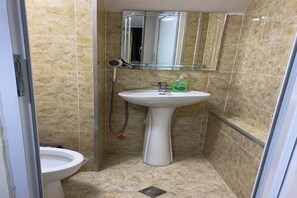 Serviettes fournies, savon, papier toilette