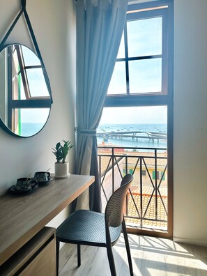 Quarto luxo, vista para o oceano | Parte interna