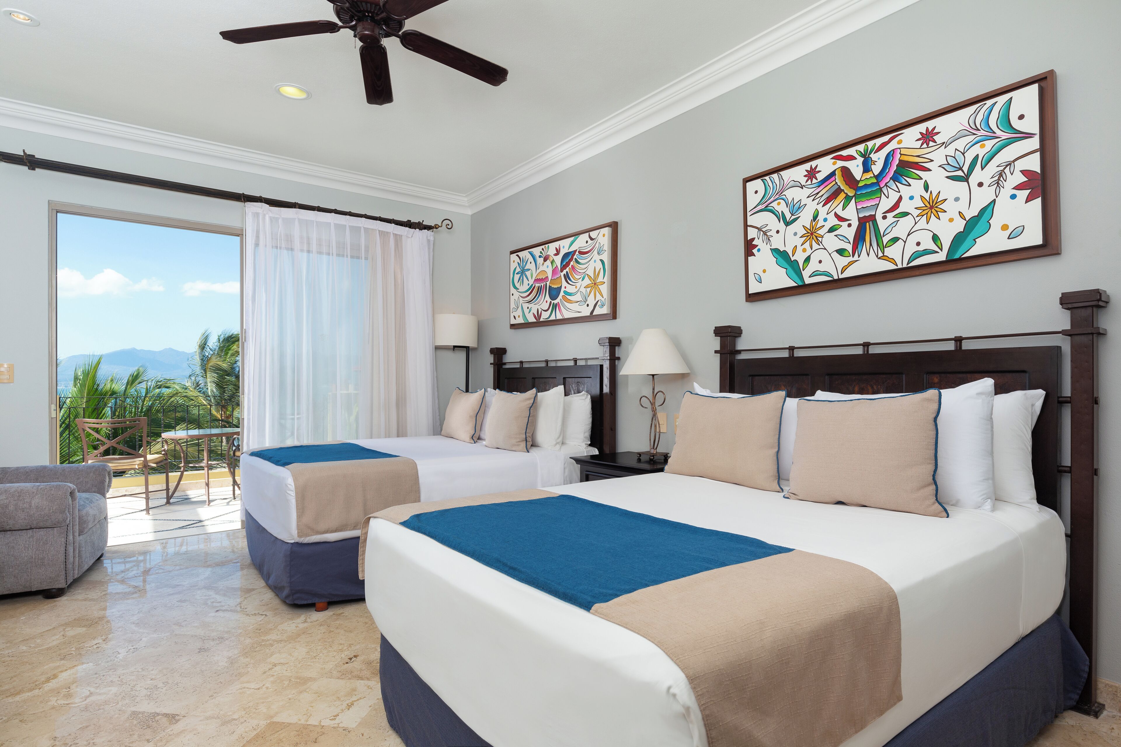 Appart'hôtel Signature, 3 chambres, vue océan, en front de mer | Décoration personnalisée, ameublement personnalisé