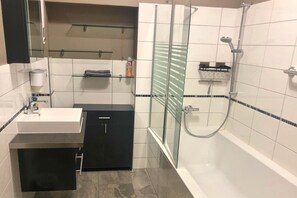 Shower, hair dryer