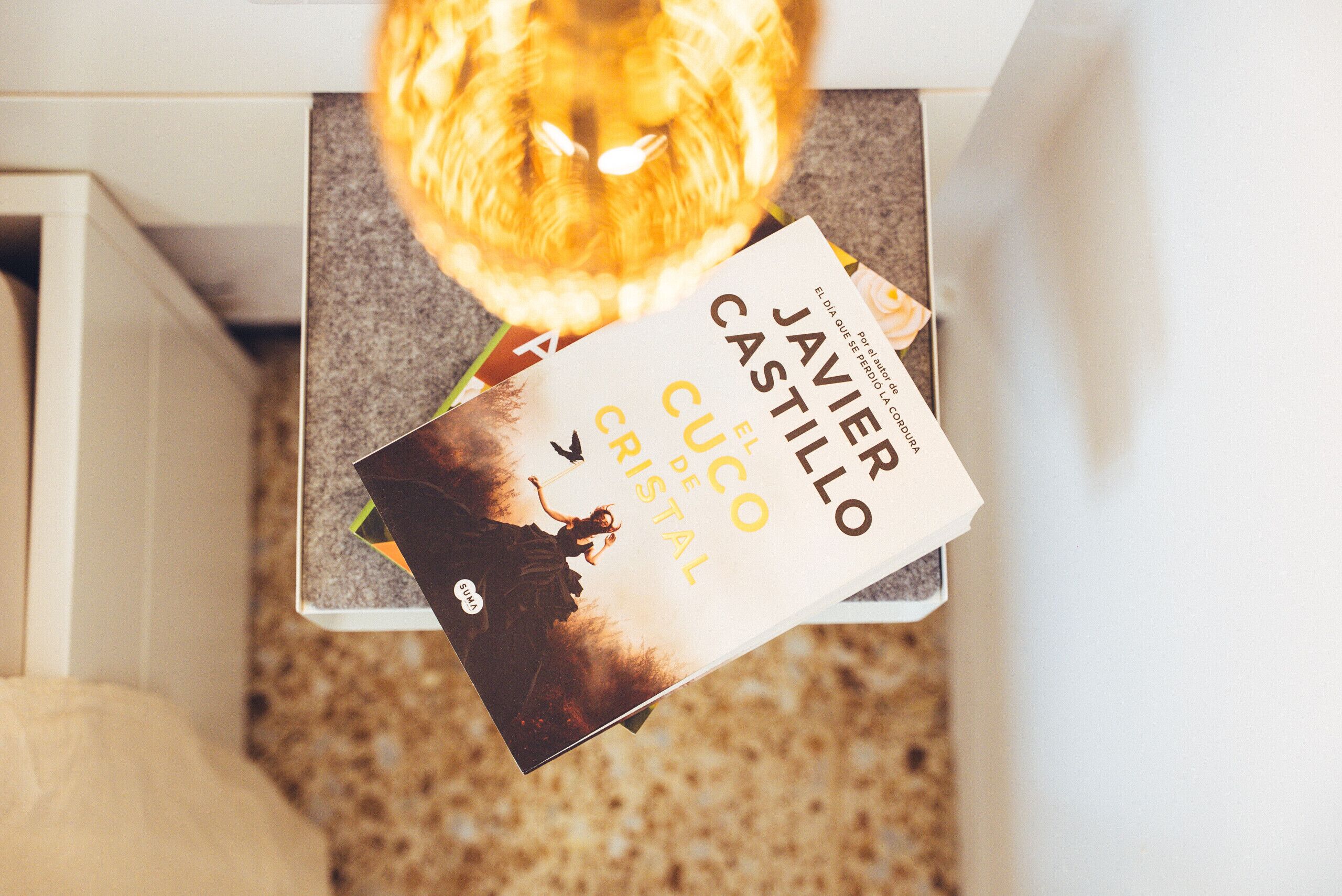 A book titled 'Javier Castillo' on a white surface.