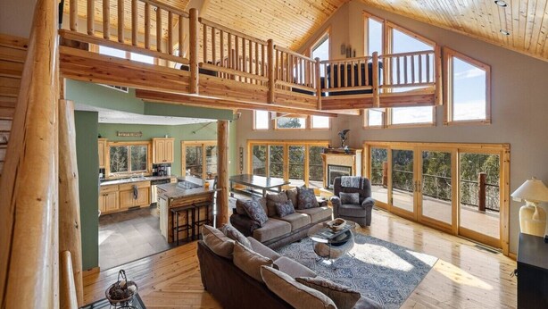 TV, fireplace - Eagles Landing Lodge (Lead)