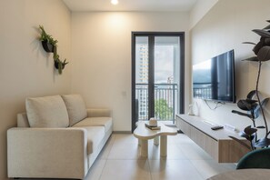 Appartement Premium, 2 chambres, vue ville | Coin séjour