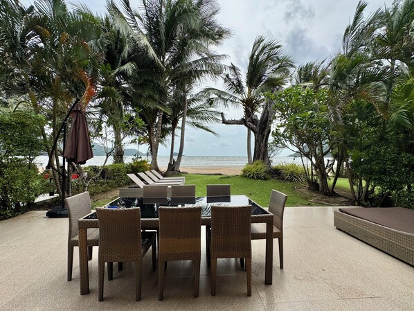 Luxury Villa, 4 Bedrooms, Beachfront | Terrace/patio - Siam Royal View Beachfront Villa by PSR (Ko Chang)