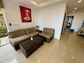 Luxury-Villa, 4 Schlafzimmer, Strandnähe | Wohnbereich