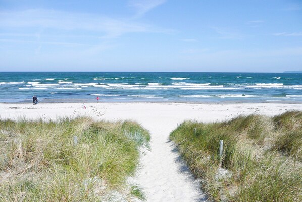 Tæt på stranden
