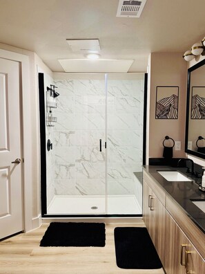 Towels, soap, toilet paper