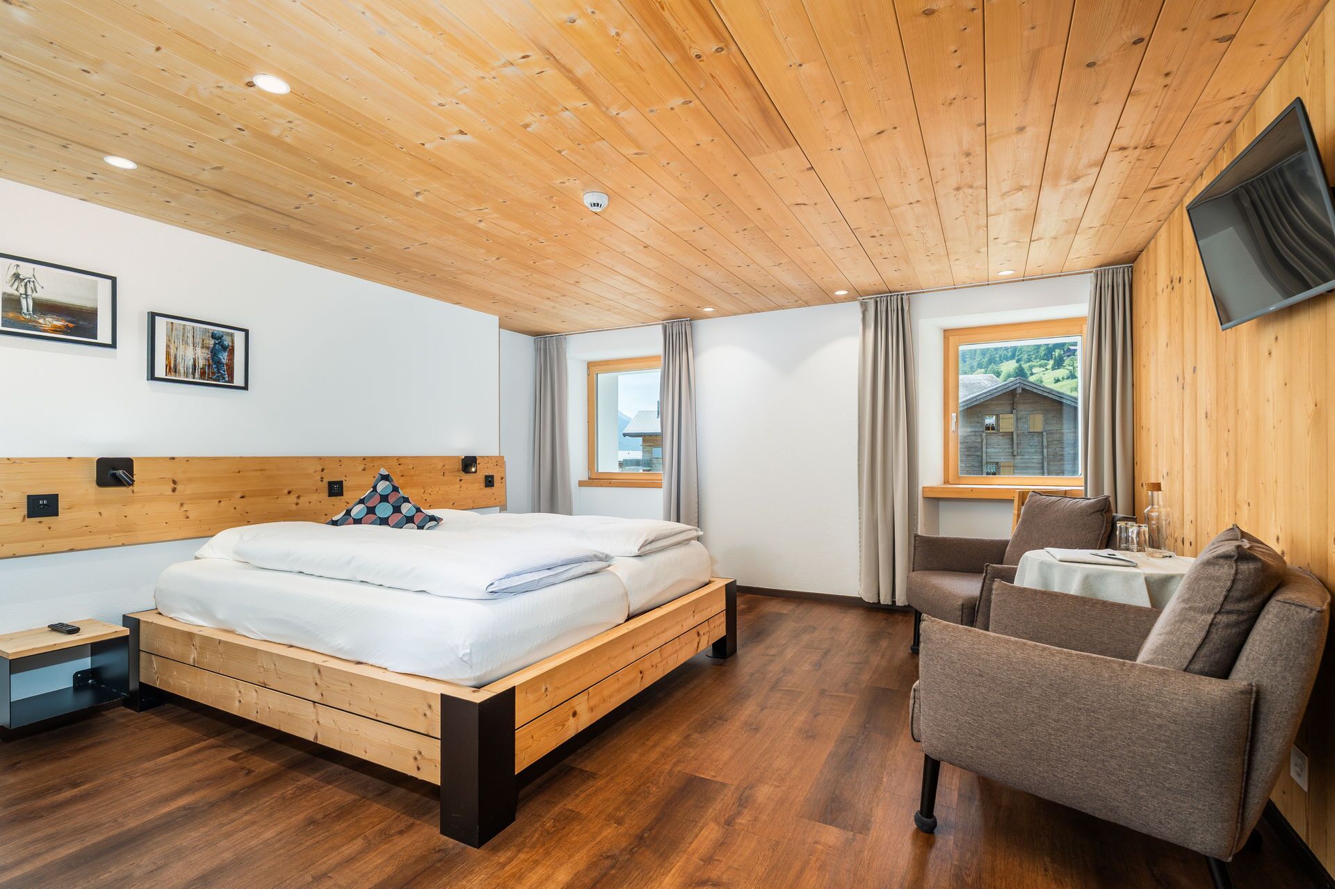 Chambre Double, vue montagne