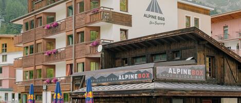 Façade de l’hébergement