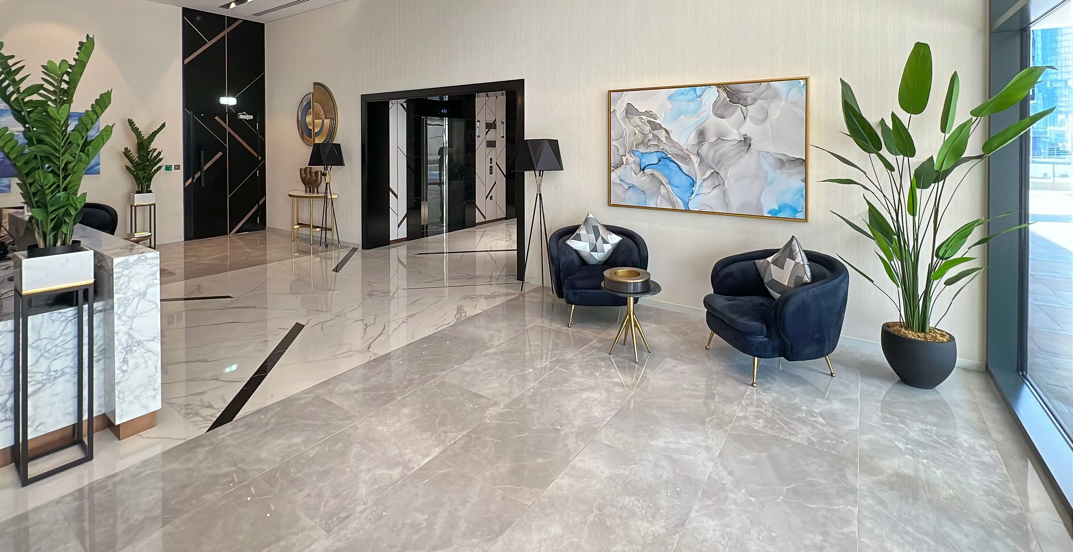 Sala de estar en el lobby