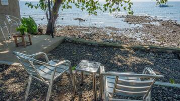 Playa privada, camas de playa gratis, buceo, snorkel