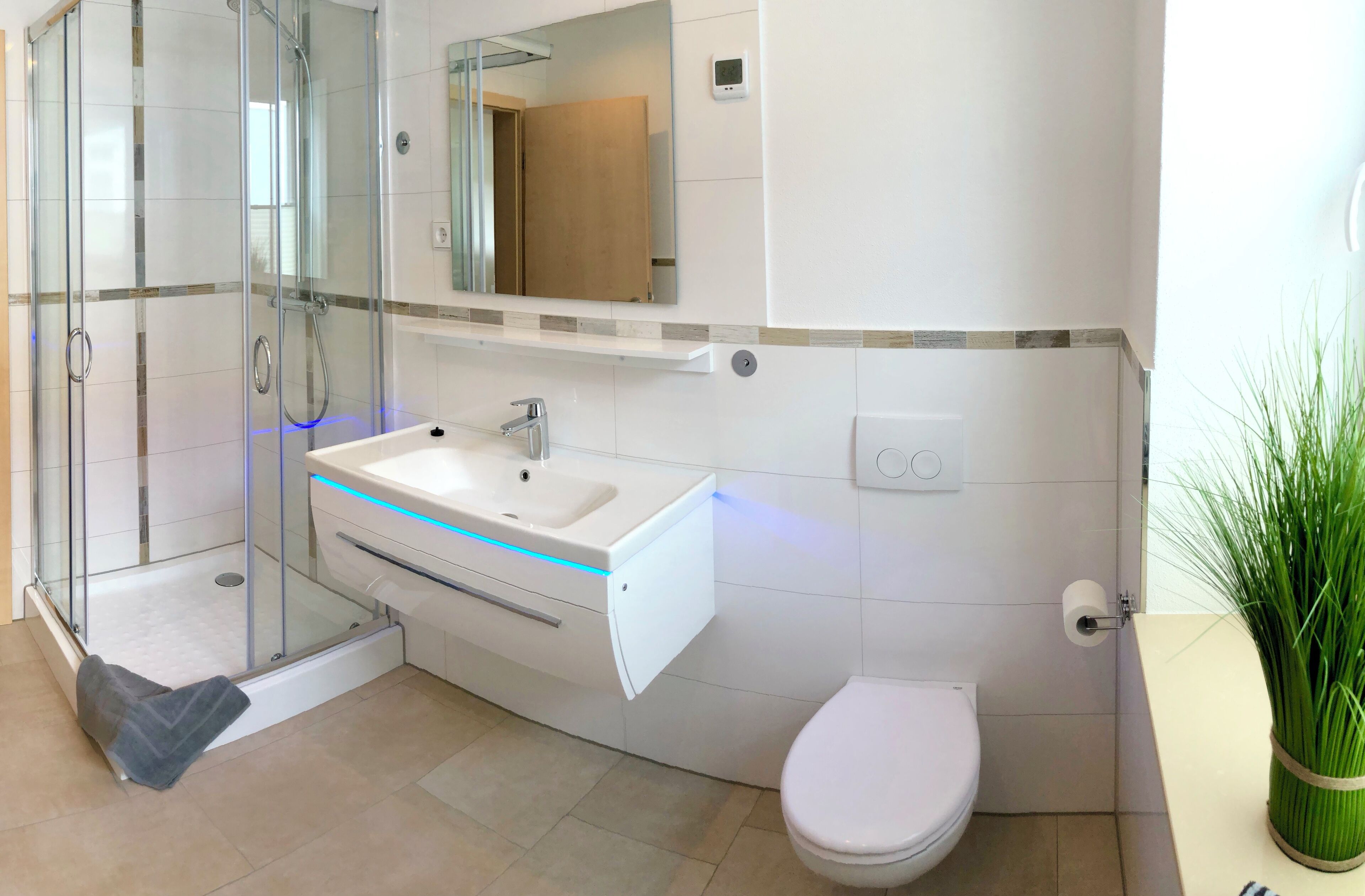 Towels, soap, toilet paper