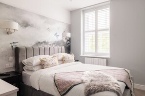 Tweepersoonskamer, uitzicht op bergen | Lakens van Egyptisch katoen, luxe beddengoed, donzen dekbedden