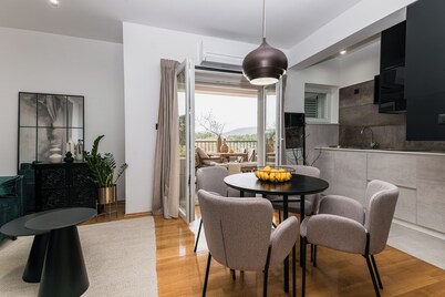 Spaciouses 1-bedroom apartments with AC, WiFi in superb Bilice