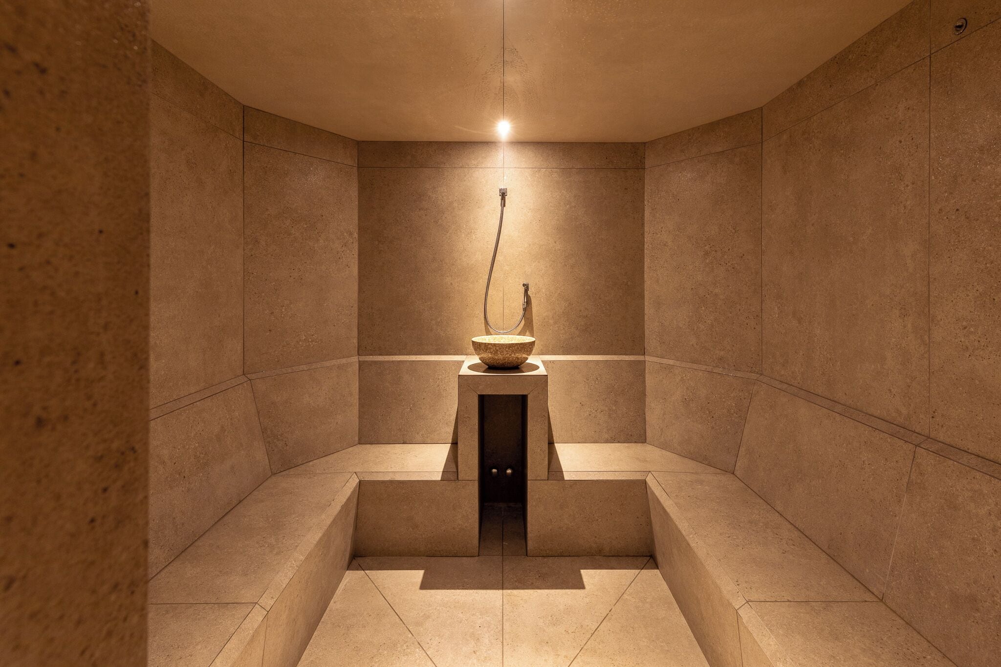 Un sauna, baño turco