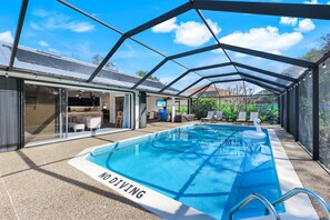 A heated pool