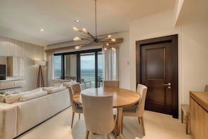 TV, offices - 2BR Ocean View & Private Terrace at Vistamar (La Paz)