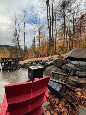 屋外ダイニングエリア