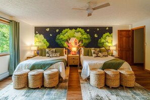 6 habitaciones, escritorio y tabla de planchar con plancha 