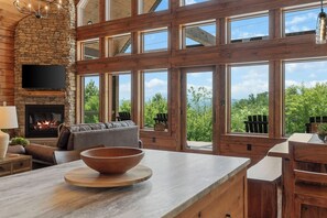 Interior - Views for Miles Brand New 3BR 2 and 1/2 Bath, Hot Tub, Pool Table, Outdoor FP (Townsend)