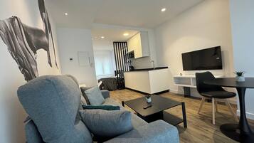 Superior Studio | Living area | 32-inch Smart TV with digital channels