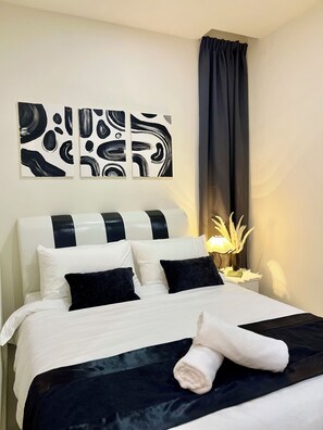 1 habitación, tabla de planchar con plancha y wifi 