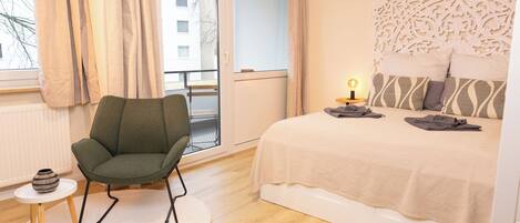 1 makuuhuone, silitysrauta/-lauta, Wi-Fi, vuodevaatteet